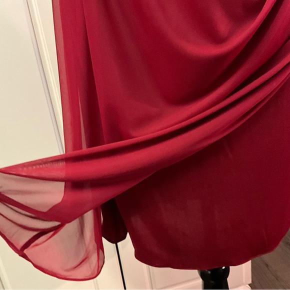 Red Dress Prom Dance Dress Cocktail Dress Midi Wedding - Picture 6 of 12